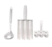 Stainless Steel Triple Meatball Maker, Meat Baller Scoop Tool, Non Stick DIY Meatball Making Set with 3 Spoons, Dishwasher for Home Cooking, Restaurants, Hotels
