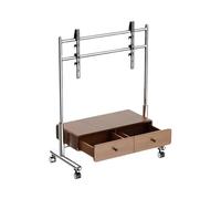 Stainless Steel TV Cart 60kg Load Capacity Supports Heavy-Duty Universal Rolling TV Stand Suitable For Professional Display
