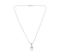 Stainless Steel Urn Pendant Necklace Ashes Elegant Cremation Crystal Jewelry Women Unique Memorial Present for Pet Lovers