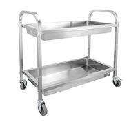Stainless Steel Utility Cart, Wine Service Cart, High Capacity Storage Shelves with Wheel, Bar Dining Room Tea Storage Cart, Shelves Cart For Kitchen Cart Bathroom(C)