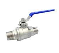 stainless steel valve, 1PCS 304 Stainless Steel Ball Valve, 1'' 3/8'' 1/2'' 3/4'' Male Thread Valve Connector Joint, Pipe Fitting Coupler (0.5 Inch)