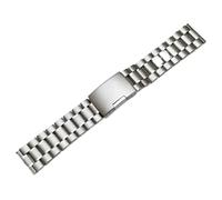 Stainless Steel Watch Band, 20mm-22mm, Metal Link Strap, Solid Silver (22mm)