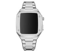 Stainless Steel Watch Case Strap，For Band 9 8 7 6 5 4 SE 44mm 45mm Series Watch Replace Upgrade Bracelet Strap Metal Case Modification Kit