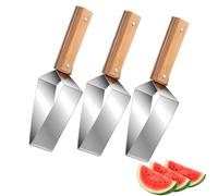 Stainless Steel Watermelon Slicer, Triangle Watermelon Cutter for Fruits Such As Watermelon, Cantaloupe, Honeydew Melon (3Pcs)