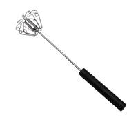 Stainless Steel Whisk Tool, Handheld Mixing Frother, Lightweight Balloon Stirrer with Non-Slip Handle and Smooth Coil Head for Kitchen Baking Coffee Milk Egg Beating Tasks