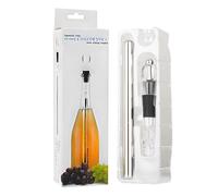 Stainless Steel Wine Chiller Stick, Stopper Pourer Chillers, Adorable Rapid Cooling Rod, Red and White Wines, Elegant Cooler Tool for Wine Enthusiasts, 22.7x7.1x1 inches