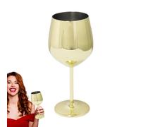 Stainless Steel Wine Glass Stemmed - Drinkware Smooth Mouth Drinking Cups | Metal Stainless Steel Wine Goblets For Family Hotel Party Restaurant