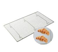 Stainless Steel Wire Grid Cooling Tray Cake Food Rack Oven Kitchen Baking Pizza Bread Barbecue Cookie Biscuit Holder Shelf
