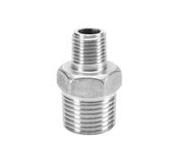 Stainless steel wire reducing joint NPT American-made four-point to three-point hexagonal internal reducer double-headed outer wire pipe fitting teeth(G1/4*G1/8)