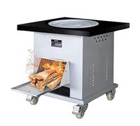 Stainless Steel Wood Burning Stove, Wood Burning Fireplace, With Four 360° Rotatable Moving Wheels For Easy Movement, For Tents, Shelter, Outdoor, LJJY-KK