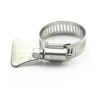 Stainless Steel Worm Gear Hose Clamp 10PCS 6-44mm Adjustable Pipe Clip for Water Air Fuel Line (10pcs 19-29mm)