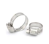 Stainless Steel Worm Gear Hose Clamp Set, Adjustable 6-311mm, 3-10 PCS for Industrial Plumbing, Automotive Fuel Line, Large Diameter Water Pipe & Mechanical Repair (105-127 mm, 2 unidades)