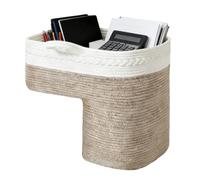 Stair Basket - Cotton,Clothes Organizer With Handles, Space-Saving Design | Carpeted Stairs Storage Basket For Stairway Laundry Clothes Toys Books Home Living Space Corner Bedroom