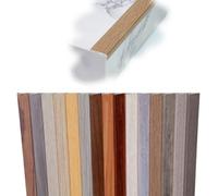 Stair Edging Aluminum Stair Trim 36" 40" 43" 48" 51" 55" 60" Stairs Nose Molding Non-Slip, Step Edge Trim L Shape Edge Protector 20mm Wide(Brown,L 140CM/55in)