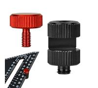 Stair Gauges for Framing Square - 2.65x1.3x1.3cm Aluminum Alloy Clamp, Precision Rafter Gauge with Locator Kit | Framing Square Accessory for Carpentry, Woodworking, Stair Stringers, DIY Projects