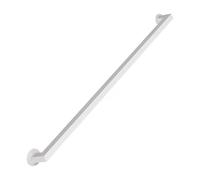Stair il - Barandilla de seguridad ajustable blanca con soportes de hierro forjado, soporte de pared disponible en 1 m, 1,5 m, 2 m, 2,5 m, barra de soporte resistente para escaleras