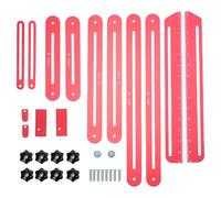 Stair Measurement Ruler, Aluminum Alloy Stair Tread Template Tool, Home Stair Renovation Gauge Set Shelf Layout Measuring Scribe Tool for Stairs, Risers, Partitions