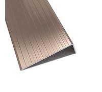 Stair Nose Edging Metal, 3 In Stair Nosing Edge Trim Silver Gold Step Molding Strips Protector 36 40 48" 60 67 Inches Floor Transition Ramp Reducer for Laminate Flooring(B,W 75MM - L 165cm/65in)