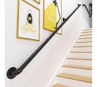 Stair Railing,Handrail For Stairs Outside Steps,Corridor Safty Banister Hand Rail,Smooth And Stable Corner,8Cm Chassis,Easy To Install, Suitable For Indoor Stairs, Corridors, Hospitals, HUANGHAIQIU