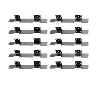 Stair Stringer Bracket | 10-Pieces Adjustable Heavy Duty Joist Mounting Connectors - Deck Stair Hangers,for Garden Patio Farmhouse Basement Home Apartment Attic