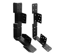 Stair Stringer Hangers - Adjustable Deck Brackets | 10-Pack 18-Gauge 2x12