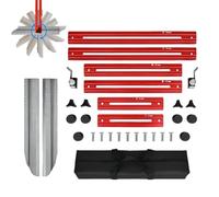 Stair Tread Template Tool, Adjustable Stair Tread Jig, Accurate Measuring Tool, Enhanced Flexibility, Secure Measurement 49.5x12.6x6.2cm/19.49x4.96x2.44 Inches For Accurately Measuring