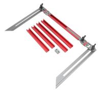 Stair Tread Template Tool, Portable High Accuracy Aluminum Alloy Gauge Measuring Jig for Handrail Windowsill Shelf