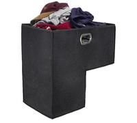 Staircase - Soft Fabric Step Holder for Convenient Item Transport | Space Saving Fold Away Basket with Structured Sides, Room Friendly Style & Entryway Helper for Laundry Pickup, Family Gear