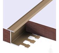 Stairs Kindergarten,Floor Seams Transition Strips for Glass Rubber Wall, Z-Mold Vinyl Edge Trim Laminate, Thresholds Transition Strip(Gold,105cm/41.3in)