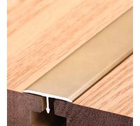 Stairs Office,Metal Floor Seams Transition Strips, Durable Laminate Floor Transition Strip, Wood to Hardwood Floor Edging Trim Strip(Gold,105cm/41.3in)