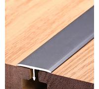 Stairs Office,Metal Floor Seams Transition Strips, Durable Laminate Floor Transition Strip, Wood to Hardwood Floor Edging Trim Strip(Gray,105cm/41.3in)