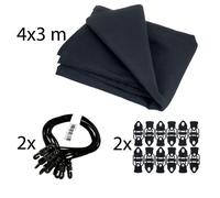 Stairville Euro Molton Set Black 4x3m