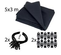 Stairville Euro Molton Set Black 5x3m