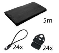 Stairville Molton 500g/m² Set Black 5x3m