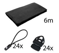 Stairville Molton 500g/m² Set Black 6x3m