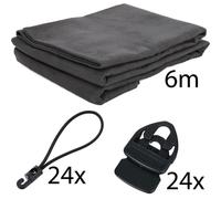 Stairville Molton Set Black 6x3m