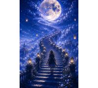 Stairway to the Moon "Every Step Carries a Dream Closer to the Stars." | Daily Journely | 60 Lined Pages for 30-Day Journaling | Collectable(s) | ... Reflection, Creativity, Notes & Everyday
