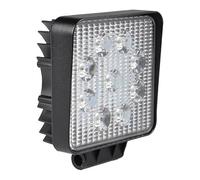 Stak by Velamp Luz de trabajo cuadrada de 12/24 V, 27 W y 1800 lúmenes, IP67. Color negro