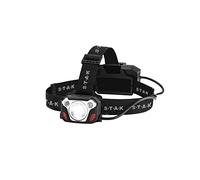 Stak CAESAR: Linterna frontal recargable de 10W, 1200 lúmenes, con reflector