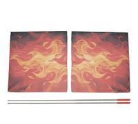 Stakee 1 Par De Banderas De Alabanza Y Adoración con Varilla Flexible, Banderas Rectangulares De Gasa para Danza del Vientre, Pancartas De Iglesia, Accesorios para Presentaciones Aire Libre.