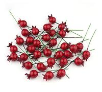 Stakee 25 Piezas Modelo De Granada Roja Mini Granada Mini Frutas Adornados Simulación Ramo De Frutas para Decoración del Hogar