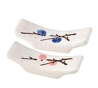 Stakee 2pcs Portospsticks Soporte De Ciruela Phicksticks Rest Ceramento Chopstick Parte Phicsticks Japones