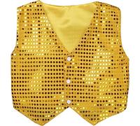 Stakee Children Lentejuelas Chaleco Brillante Lentejuelas Chaleco Jazz Hip-Hop Dance Chaleco Jazz Dance Chaleco Escenario Disfraz