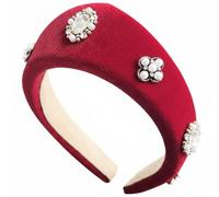 Stakee Diadema Vintage De Ana Bolena para Mujer, Tocados Isabelinos con Perlas Y Diamantes De Imitación, Diadema De Princesa, Accesorios para Cabello.