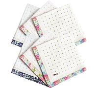 Stakee Pañuelos De Algodón 6pcs Pañuelo Cuadrado Pañuelo De Bolsillo Femenino Pañuelo De Estampado para Mujeres Regalo