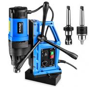 STAKO SCY-2800RE+ - Taladro magnético (diámetro de 80 mm, 2050 W, rueda | Broca en espiral, rosca, arranque suave, regulación de velocidad continua