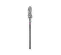 Staleks Broca de carburo "Frustum" para quitar uñas de gel acrílico fino/rojo