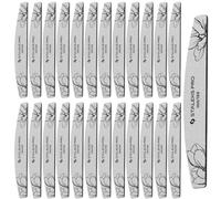 STALEKS EXPERT NFE-40-100/150-25 - Lima de uñas (doble cara, grano 100/150 g, capa fina de espuma, 25 unidades)