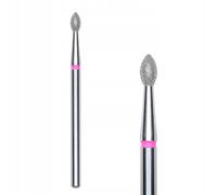 STALEKS Fresa de diamante verde oliva 2,5 x 4,5 mm, color rojo