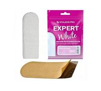 STALEKS PRO 30 uds Recambio de limas de pies blancas desechables para base rascador de pies. Pedicura rallador. Expert White 10 (Grano #180)